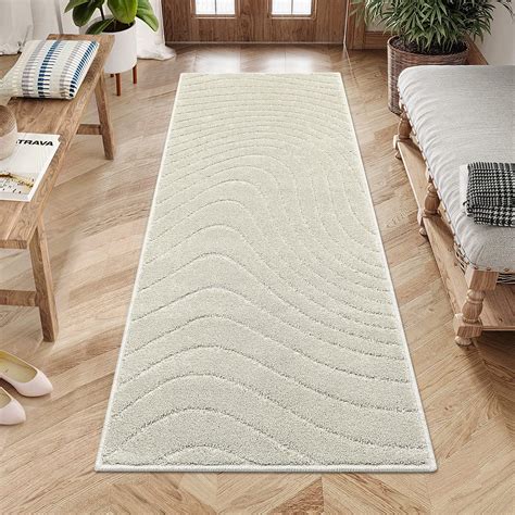 GlowSol 2 X8 Runner Rug Modern Solid Shag Runner Rug Soft Non Slip