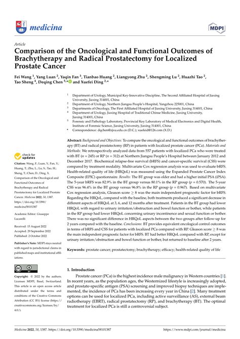 Pdf Comparison Of The Oncological And Functional Outcomes Of