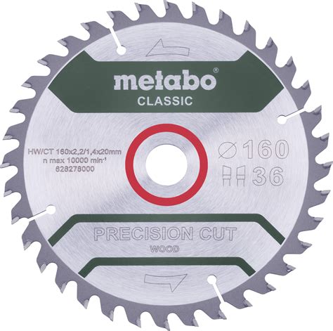 Metabo PRECISION CUT WOOD CLASSIC 628278000 Lame De Scie Circulaire 160