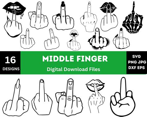 Middle Finger Svg Middle Finger Png Middle Finger Shirt - Etsy