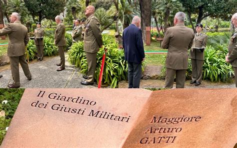 Napoli Marzo Inaugurato Il Giardino Dei Giusti Militari Nunziatella