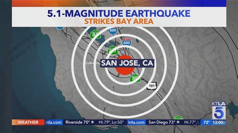 5 1 Magnitude Earthquake Strikes Bay Area Youtube