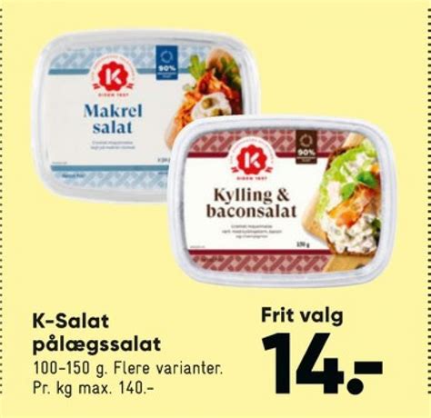 K Salat Makrelsalat Tilbud Hos Bilka