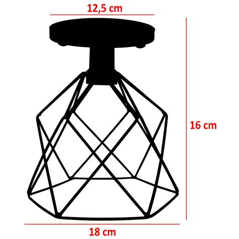 5 Lustres Teto Plafon Industrial Aramado Cálice Retrô Luminária Vintage