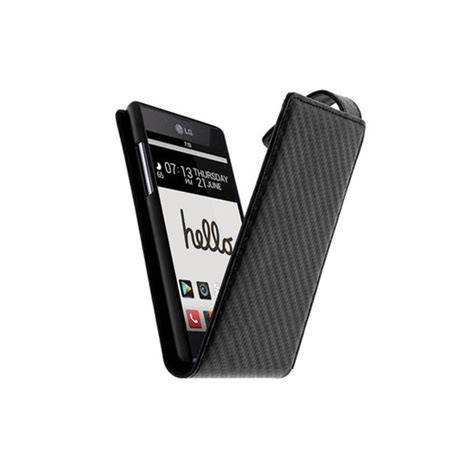 Housse Carbone Noir LG Optimus L7