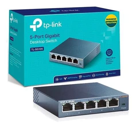 Switch Puertos Tp Link Tl Sg Sg Gigabit Acero