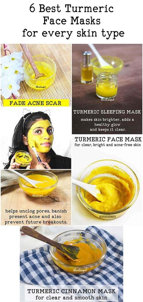 6 Turmeric Face Masks For Every Skin Type Turmeric Face Mask Acne