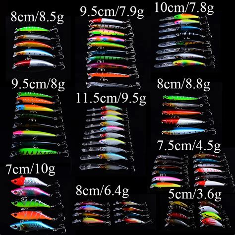 Laser Minnow Fishing Lure Mixed Models Pesca Sharp Hooks Fish Wobbler