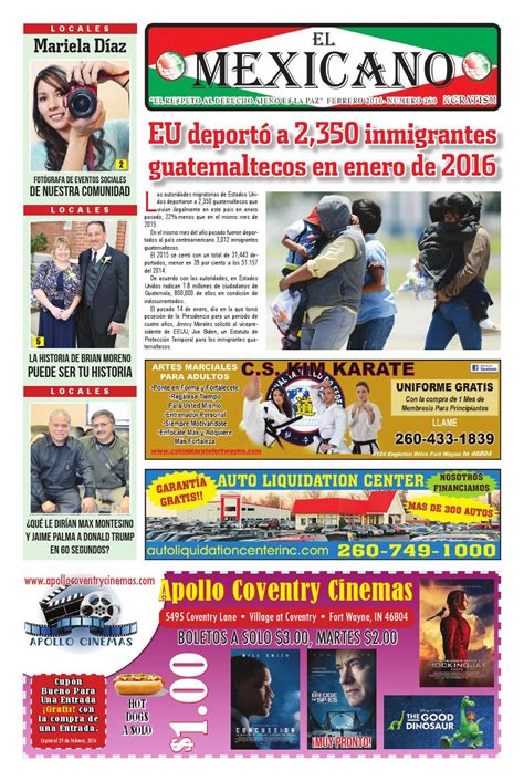 El Mexicano News Febrero 2016 by EL MEXICANO NEWS - Issuu