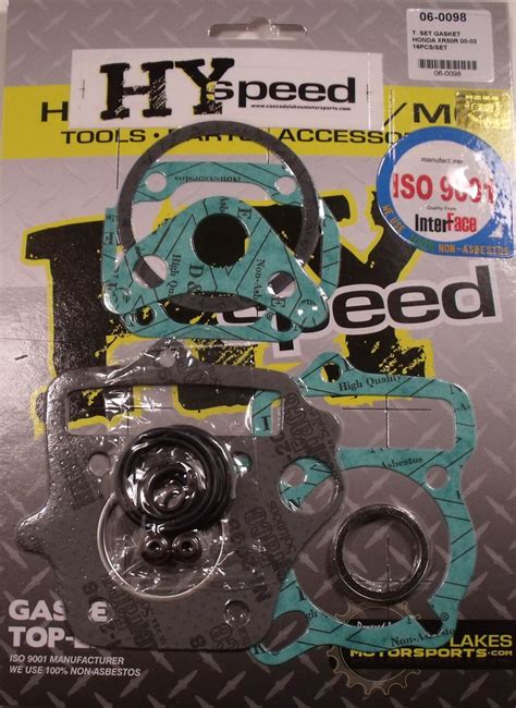 Hyspeed Top End Head Gasket Kit Set Honda Crf F Xr R