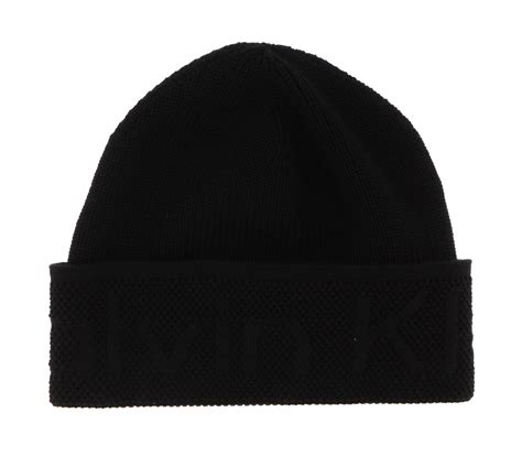 Calvin Klein Mütze Debossed Rib Beanie Ck Black Modeherz