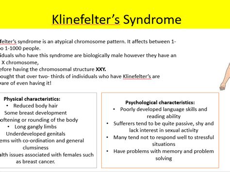 Aqa Psychology Atypical Sex Chromosome Patterns Teaching Resources