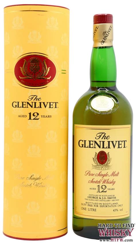 Glenlivet Pure Single Malt Scotch Old Bottling 1 Litre 12 Year