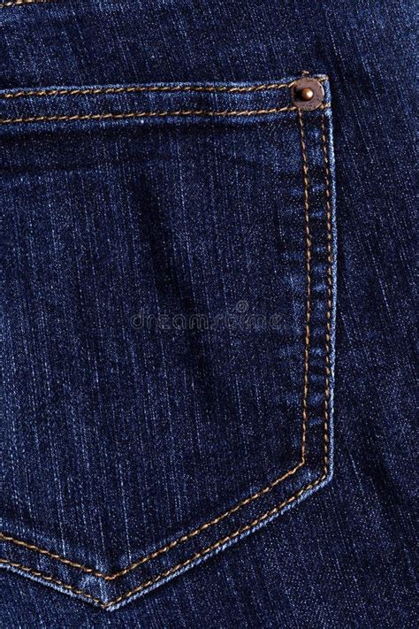 Denim Blue Jean Pocket Texture Is The Classic Indigo Fashion Image