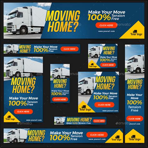 Packers & Movers Service Banners by Hyov | GraphicRiver