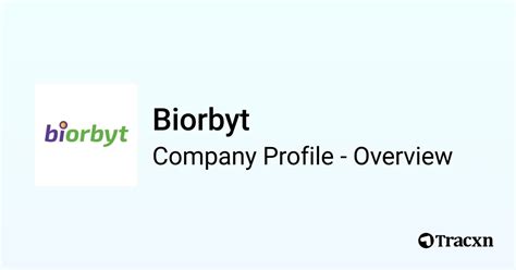 Biorbyt - 2025 Company Profile, Team, Competitors & Financials - Tracxn 