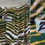 Zubaz Pants Green Yellow White Tiger Stripe Nfl Team Apparel Packers