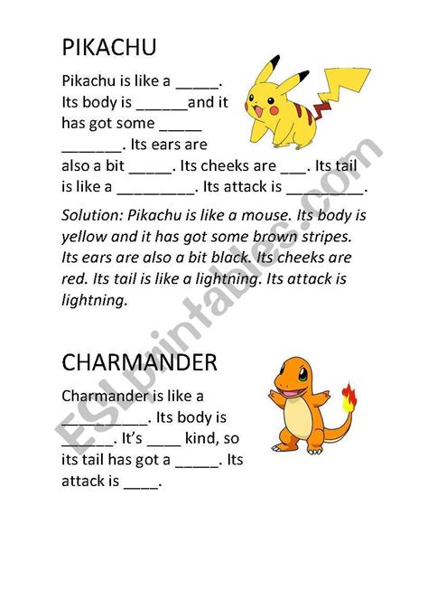 Printable Pokemon Activity Sheets Printable Word Calendar