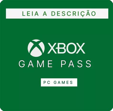 Game Xbox Pass Pc 1 Mês Código 25 Dígitos Parcelamento Sem Juros