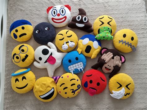 Moon Emoji Pillows