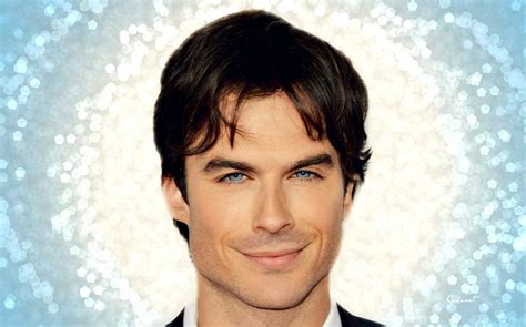 Ian Somerhalder Vampire Diaries A Ctor Man By Cehenot Smile Damon Bokeh Hd Wallpaper