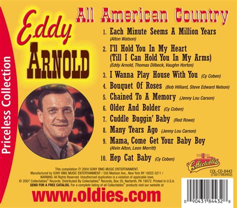 Eddy Arnold All American Country Cd 2007 Collectables Records