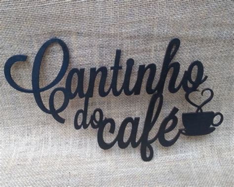 Lettering Cantinho Do Café Pintado Elo7 Produtos Especiais