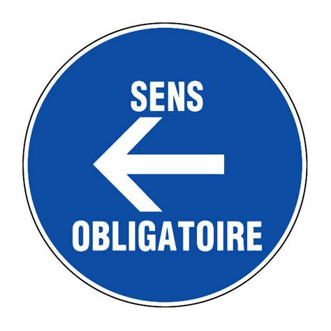 Panneau Sens Obligatoire Gauche Rigide Ø300mm 4060415