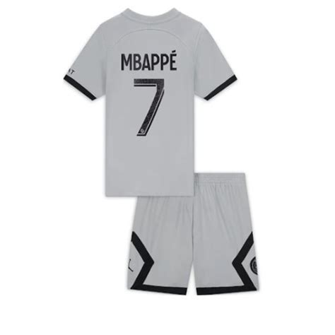 Camisola Paris Saint Germain PSG Kylian Mbappé 7 Criança 2º Equipamento