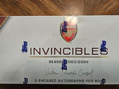 Arsenal FC Invincibles Topps 2003 2004 Hobby Box 5 Auto Autograph Set