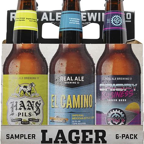 Real Ale Brewing Company Lager Sampler Beer Fl Oz Delivery Or