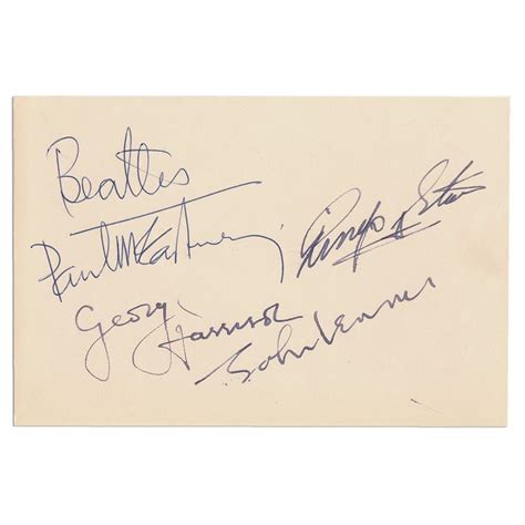 Beatles Signed Album Page