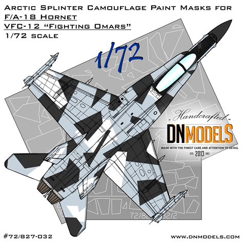 F A 18 Hornet Aggressor Arctic Splinter Camo Paint Masks 1 72