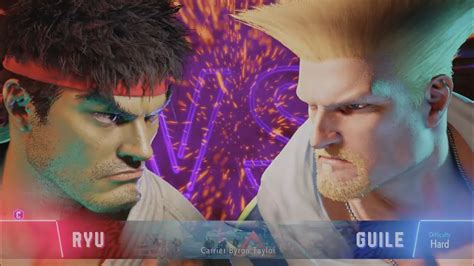 Ryu Vs Guile Street Fighter 6 Gameplay Hardest Insane Epic Fight