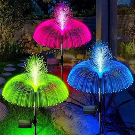 Lumière Solaire Extérieur 3pcs Lampes Solaires Jardin Étanche 7