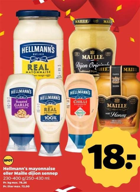 Real Mayonnaise Hellmanns Netto Marts 2024 Alle Tilbudsavis