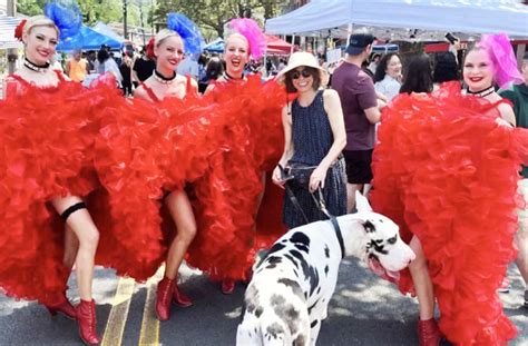 New York Can Can Dancers Moulin Rouge Cabaret Show Bastille Day