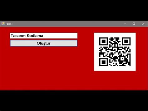 C QR Code Kare Kod Oluşturma YouTube