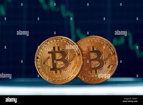 bitcoin and chart Stock Photo - Alamy