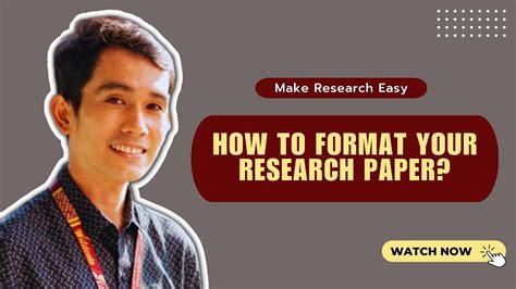 How To Properly Format Your Research Paper Thewiseresearcher Youtube