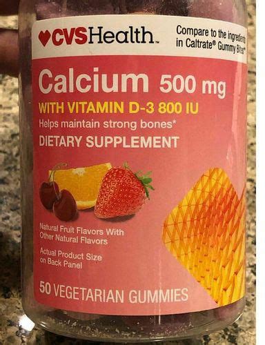 Cvs Calcium 500mg And Vitamin D3 50 Gummies Price From Jumia In Nigeria