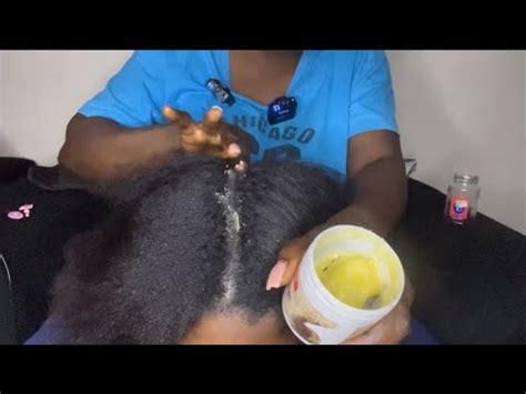 Asmr Oiling And Greasing My Sisters Scalp With Vitamin E And Shea