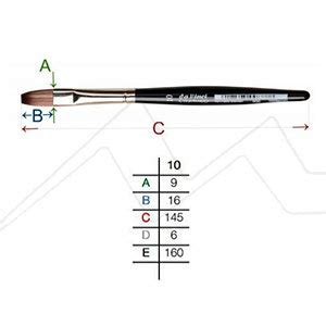 DA VINCI CASANEO XS FLAT BRUSH EXTRA SHORT HANDLE SERIES 986 Artemiranda