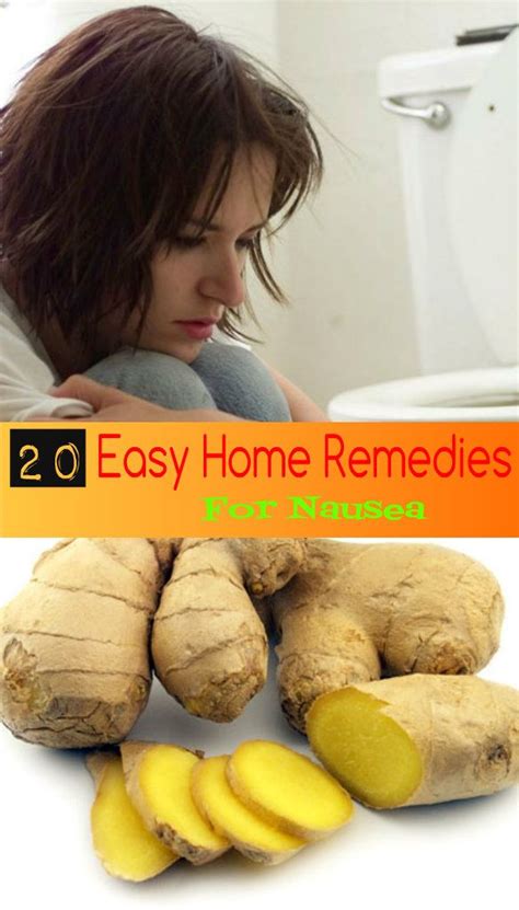 20 Easy Home Remedies for Nausea | Home remedies for nausea, Remedies ...