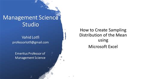 How To Use Excel To Generate Random Samples And Find The Sampling