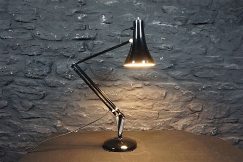 Vintage Herbert Terry Model 90 Anglepoise In Gloss Black Adjustable