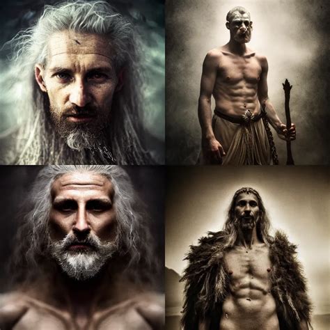 Male God Svarog Portrait Slavic Mythology Ethereal Stable