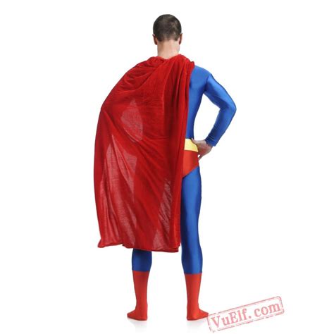 Superman Costumes Lycra Spandex Bodysuit Zentai Suit