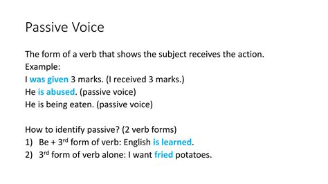 Active And Passive Voice Pptx