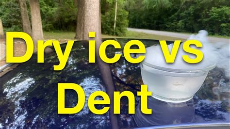 Will Dry Ice Fix Dents Youtube